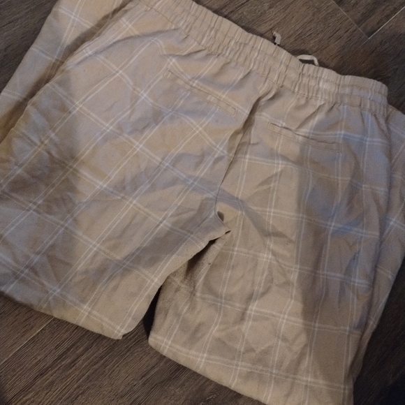 Cleo Windowpane Pattern Drawstring Style Trousers - Picture 5 of 5